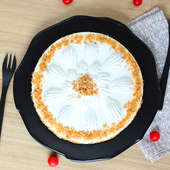 Luscious Butterscotch Cake - Top View